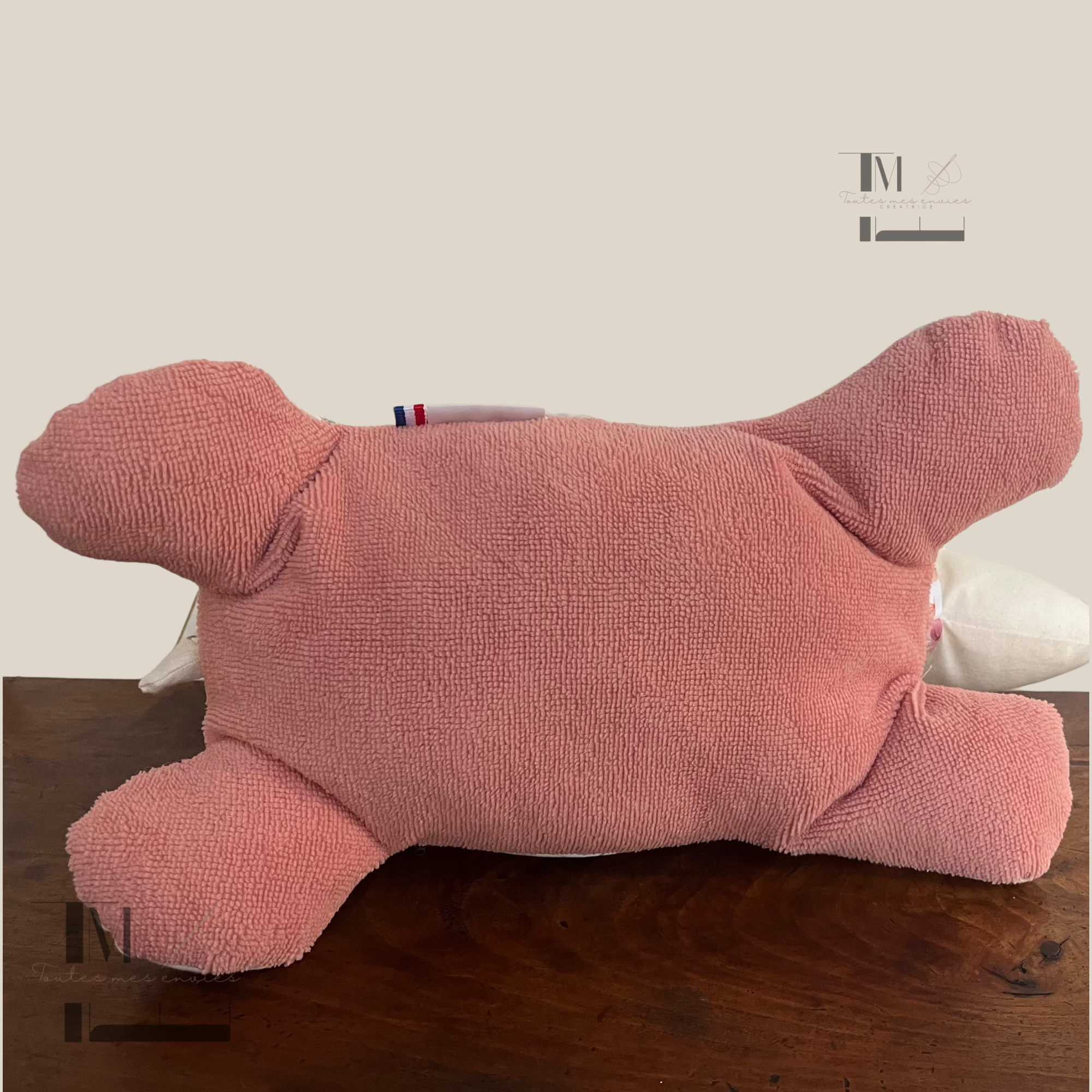 Peluche tortue fait main – Cadeau naissance artisanal – Image 11