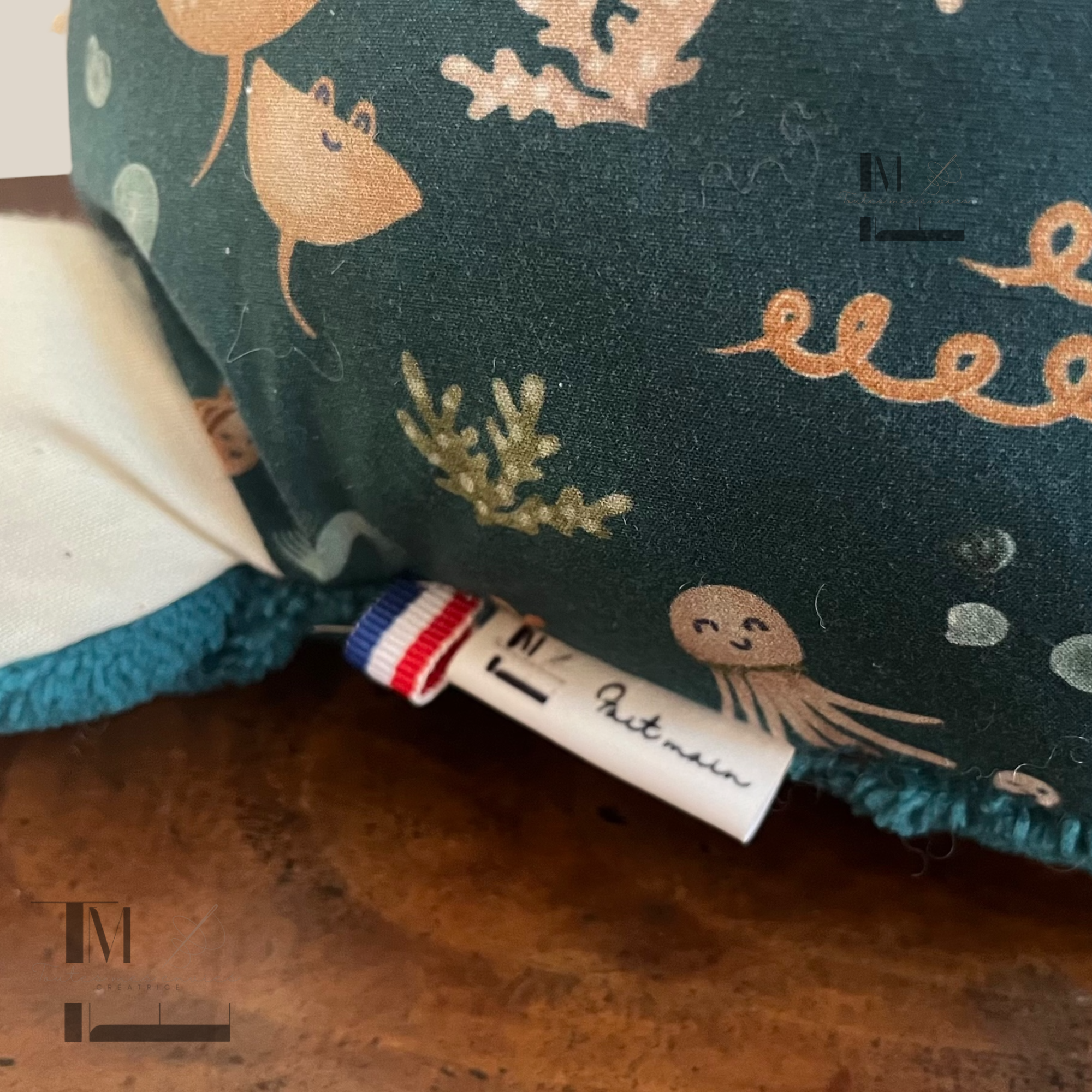 Peluche tortue fait main – Cadeau naissance artisanal – Image 6