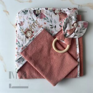 Set de Bain Bébé Personnalisé 2 Pièces | Broderie Prénom