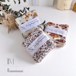 Lot 7 lingettes démaquillantes lavables Oeko-Tex