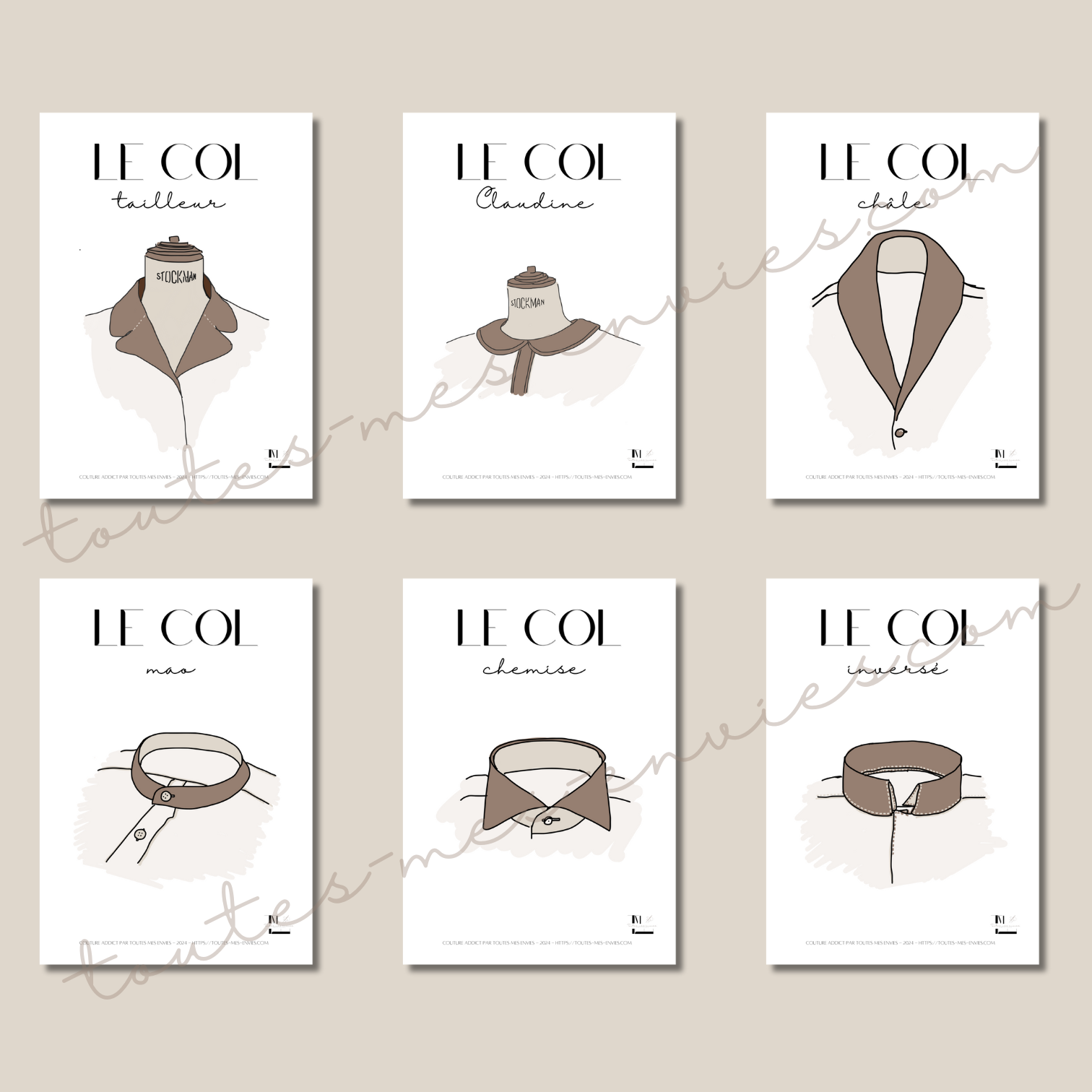 Affiches à imprimer - Couture Addict - les Cols – Image 2